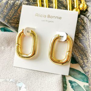 Alicia Bonnie Afterglow gold Earrings NEW AUTHENTIC